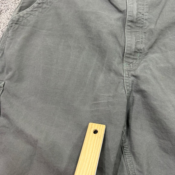 Carhartt Shorts Mens 38 Gray Carpenter Loose Fit Canvas Workwear Pockets Outdoor - Picture 10 of 10